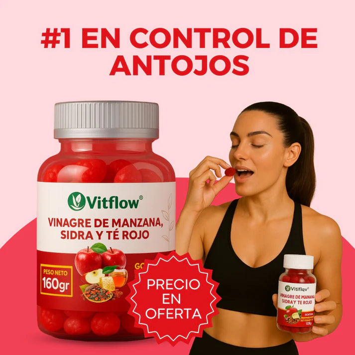 FITGUM - Gomitas de Vinagre de Manzana + Entrega Gratis + Pagas al recibir